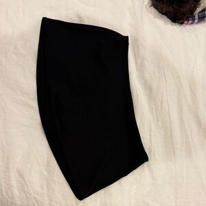 Guizio micro mini stretch mini skort black size medium